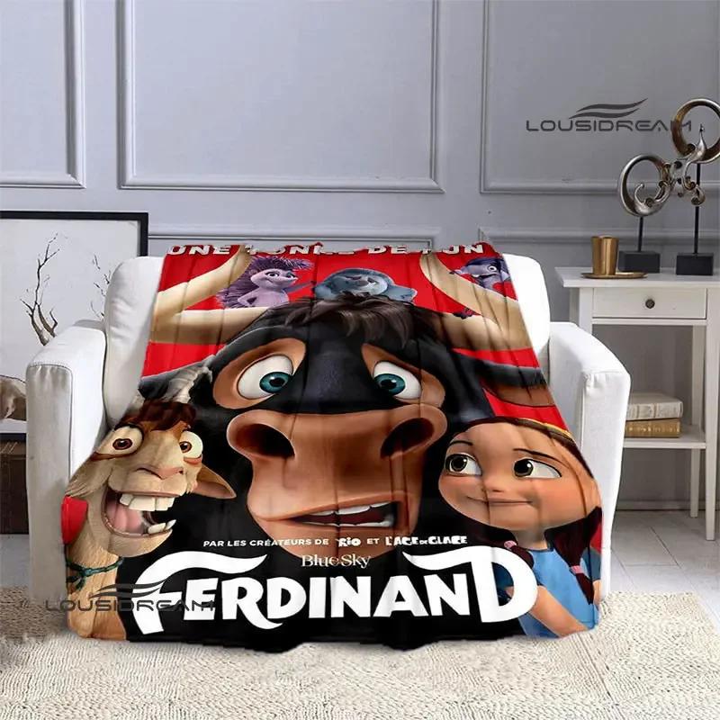

Ferdinand Cartoon Print Childrens Warm Flannel Throw Blanket Soft Comfortable for Home Travel Birthday Gift 40x50in