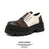Street Shot Design Retro Derby Shoes Men's Platform Muffin Casual Leather Shoes Niche Men's Shoes 30399-E