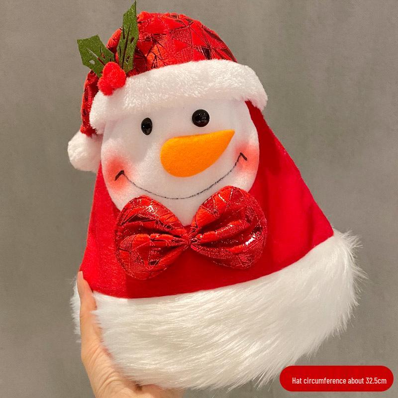 Cute Plush Christmas Tree Hat - Festive Photo Prop for Kids and Adults