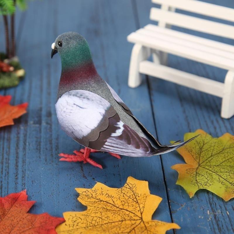 Simulation Foam Pigeon Model Fake Artificial Imitation Bird Animal Home Garden Ornament Miniature Decoration Home Decoration