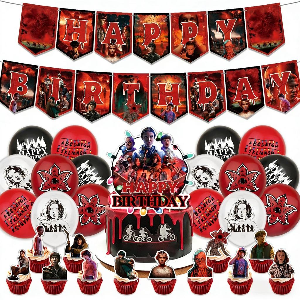 Geburtstagsfeier Dekorationen, Banner, Flaggen, Kuchenflaggen, Geburtstagssets