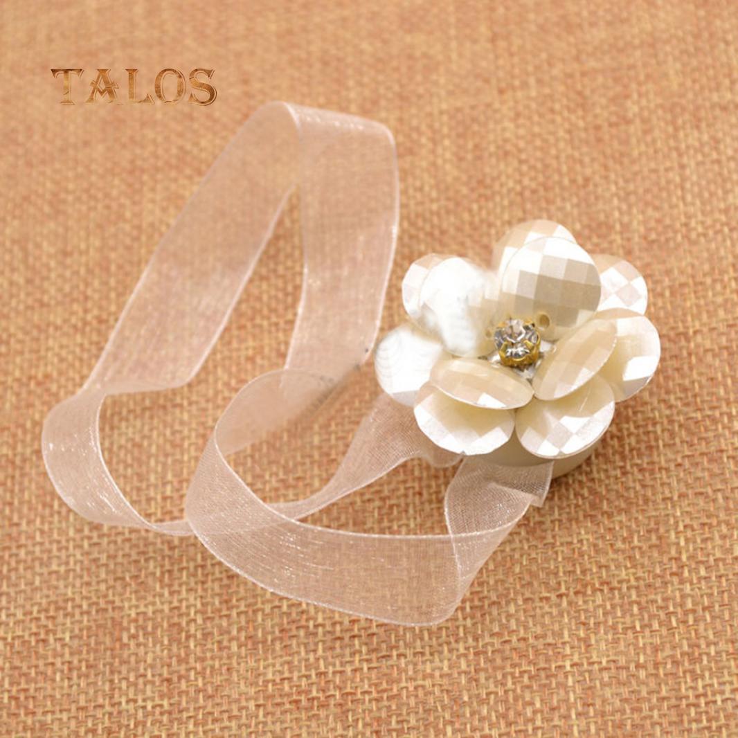 

Магнитные подхваты с цветочным принтом, вуаль, сетка, занавески для дверей, окон, ленты, украшения на спине белый