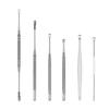 Stainless Steel Ear Pick Set Curette Ear Wax Remover Spiral Spring Earpick Ear Cleaner OPP Bag Packaging