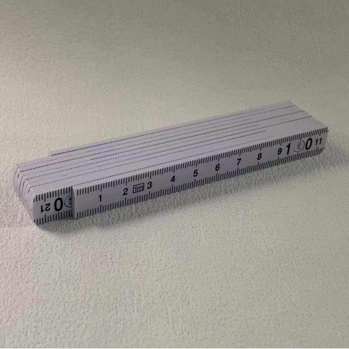 

1.1m Eco-Friendly 10-Fold Plastic Folding Ruler: Ideal for Advertising and Promotional Gifts белый