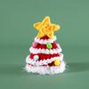 Hand-Crocheted Wool Knit Cat & Dog Christmas Costume Set: Five-Pointed Star Scarf and Hat Accessory