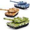 Mini Battle Tank Educational Toy Pull Back Vehicle Simulation Rotating Turret Sturdy PP