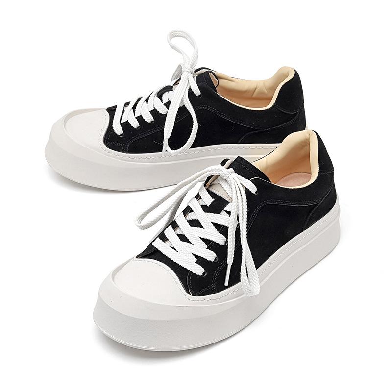 Herrenschuhe Retro Board Schuhe Herren vielseitige dicksohlige höhenverstärkende Freizeitschuhe trendige atmungsaktive Low-Top Schuhe 77761-R