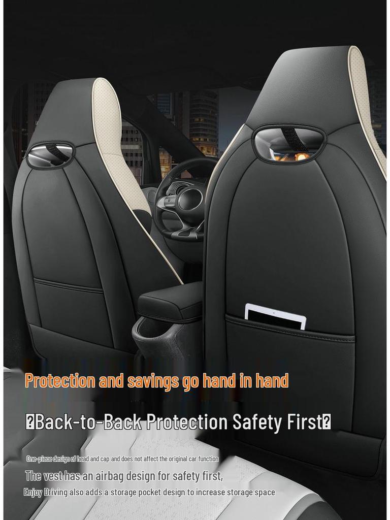 BYD Dolphin Universal Cartoon Seat Cover, Full-Coverage Cushion for All Seasons