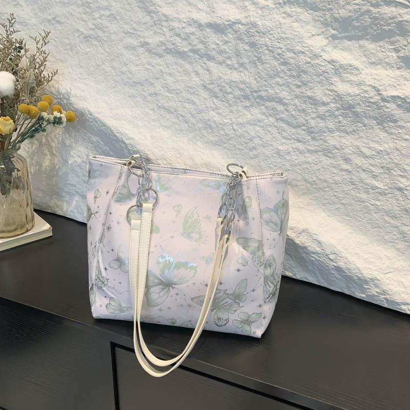 

Сумка через плечо для женщин, лето, новая, напечатанная, маленькая, свежая, сумка-тоут, студенческая, повседневная, классная сумка