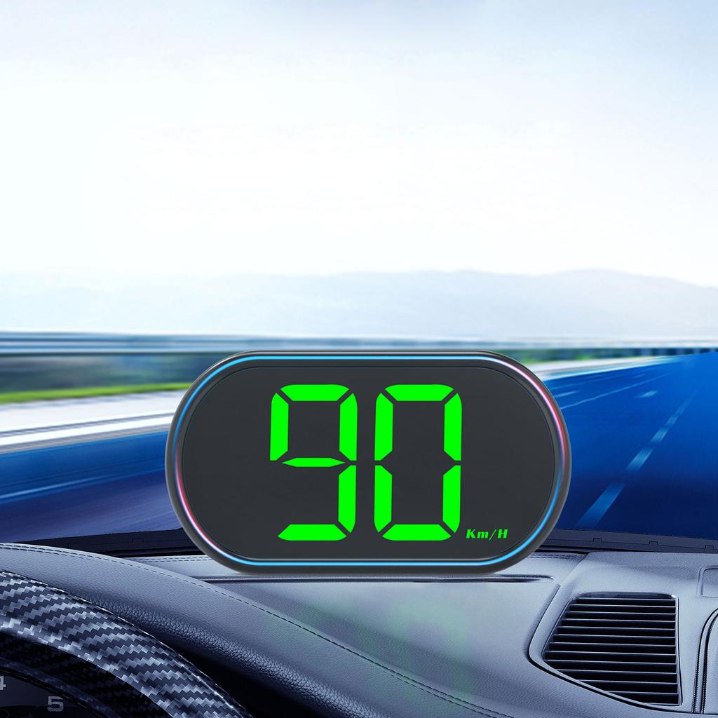 Car HUD Head Up Display GPS Digital Speed Meter Speedometer LED Screen USB Cable Plug & Play Universa