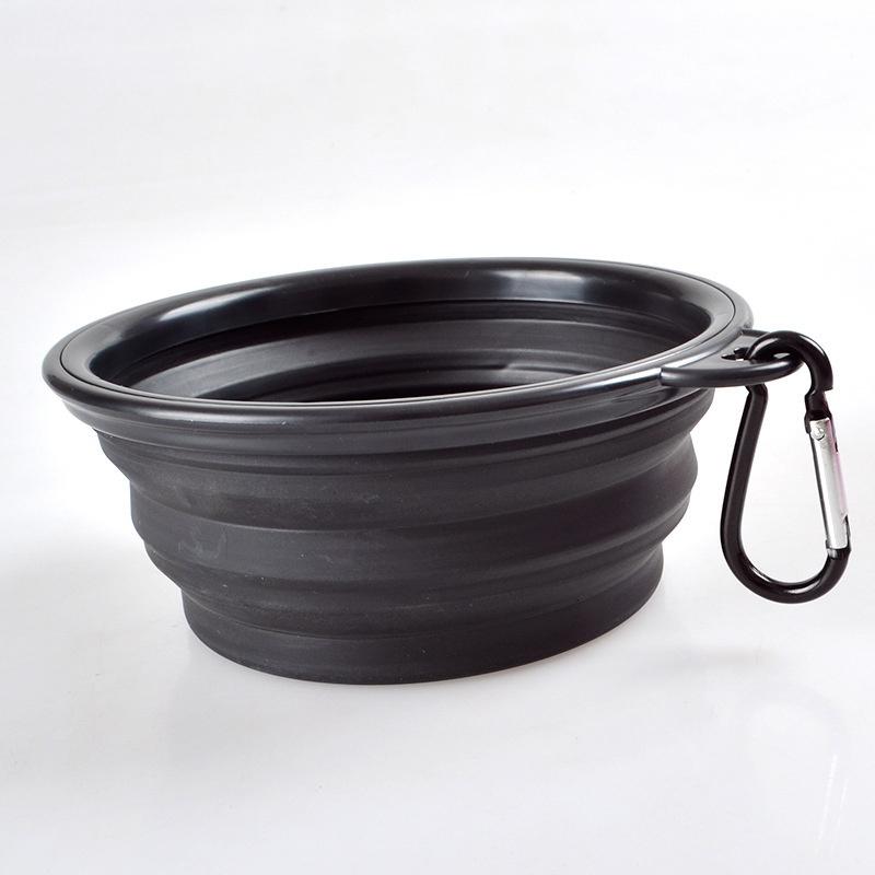 Collapsible Dog Pet Folding Silicone Bowl Outdoor Travel Portable Puppy Food Container Feeder Dish Bowl