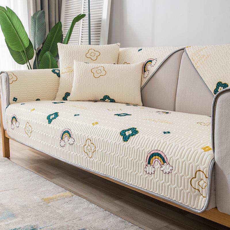 Latex Sofa Cushion Summer New Non -Slip Ice Silk Summer Mat Cushion Cartoon Cool Sofa Cover Cover Cloth