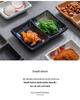 Japanese Ceramic Double-Compartment Dish for Dipping Sauces and Seasonings