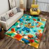 "Colorful Cartoon Block Character Carpet for Living Room Decor Floor Rug" Suitable for Use As an Anti-slip for Living Room Bedroom Sofas