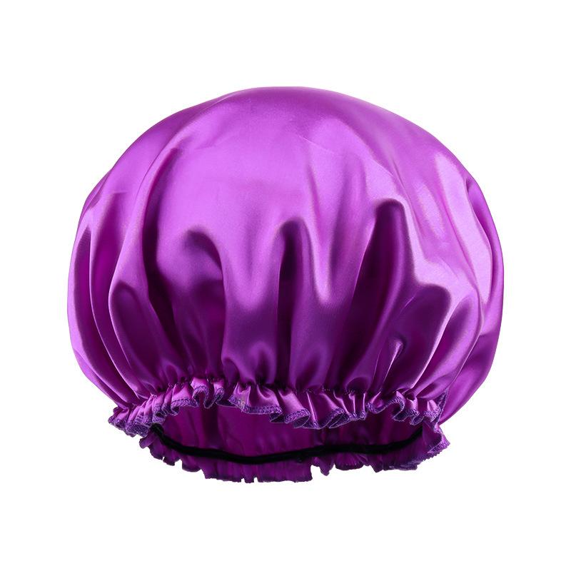 Satin Hair Caps Bonnets Elastic Band Adjust Headwear Curly Hair Cover Hat For Sleeping Women Dye the Hair Cap Styling Accessory