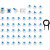 Mechanical Keyboard Switches 3pin Tactile for RGB Mechanical Keyboards Compatible with Most Models 45 62 70 PCS