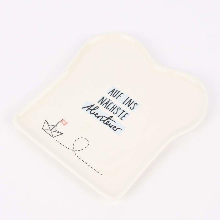 Assiette à toast - GRAFIK-WERKSTATT - 61445 - Porcelaine - Humoristique - Lave-vaisselle compatible
