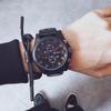 Men's Large Dial Quartz Watch with Date