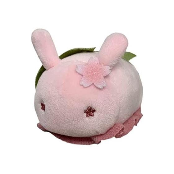 Used Sanei Boeki Yumemiusagi Sakuramochi Sea Slug Plush, 5cm Height