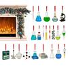 2026 Christmas Chemistry Advent 2D Acrylic Seasonal Decor 24 Days Science Countdown Calendar Ornaments for Christmas Decor