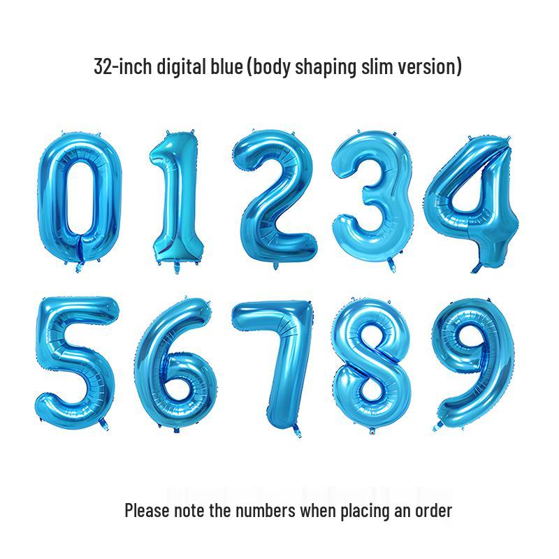 32-Inch Body Shaping Numeric Balloons - Gold & Silver, Floating Birthday & Celebration Decor