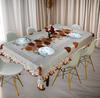 Cotton Dining Table Cloth 6 Seater - 60x90 Inch Cover - Durable Table Protector Cloth - Dining Table Cover 6 Seater Waterproof