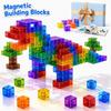 Magnetic Building Blocks Toy Transparent Magnet Blocks Brick Cubes STEM Education Sensory Best Gifts Toys for Children Boy Girl