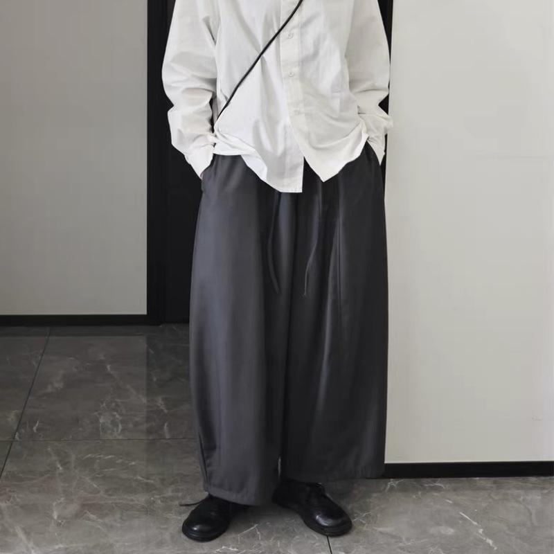 

Women s Dark Design Wide-Leg Balloon Pants: Spring 2026 Casual Draping Style Large сірий колір