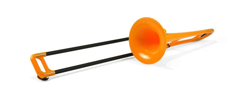 pBone Plastic Trombone for Children and Beginners (Orange)