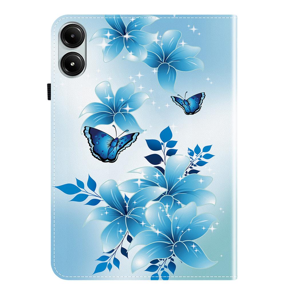 Lederhülle für Xiaomi Redmi Pad Pro 5G/Redmi Pad Pro/Poco Pad 5G/4G, bedruckt mit Muster, Ständer, Tablet-Hülle mit Kartenfächern