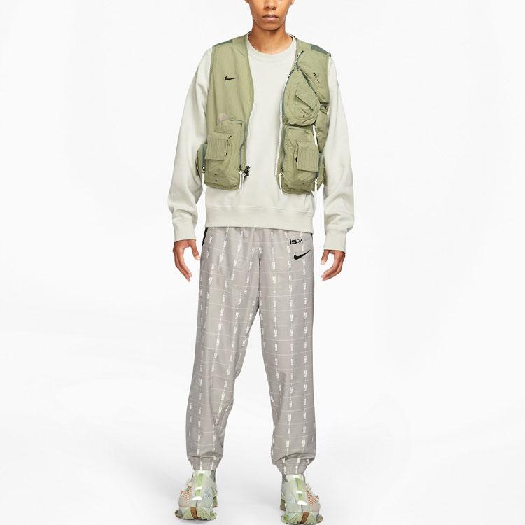 Nike ISPA Utility Vest Medium Khaki Men Outerwear Green CZ3209-205