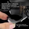 Outdoor Electronic Ignition Stoves Portable Cooking Accessory Foldable Gasstove Adjustable