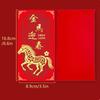 6Pcs Chinese  Year Money Envelope Lucky Red Pockets 2026 Horse Year Red Envelope Spring Festival Marriage Birthday Envelope
