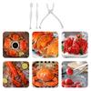 3-Piece Set Ergonomic Handle Crab Cracker Stainless Steel Lobster Cracker Seafood Tools Set  Nut