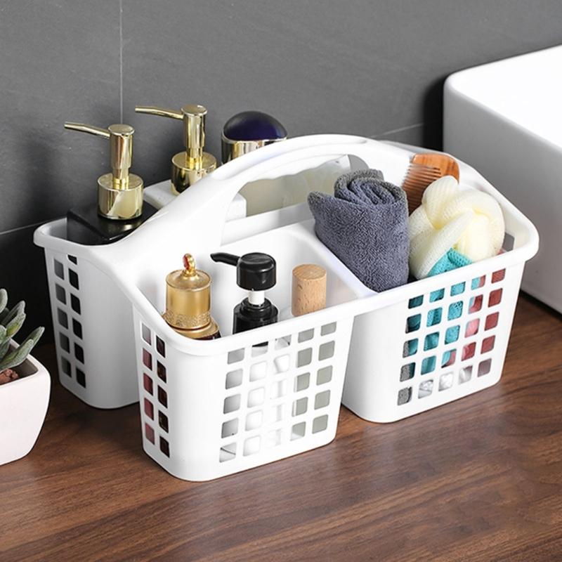 Portable Shower Storage Basket Functional Bathroom Organizers Holder for Cleaning Products and Personal Care Items