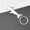 Haai Flesopener Multifunctionele Sleutelhanger - Metalen Sleutelhanger met Graveerbaar Logo, Creatief Cadeau