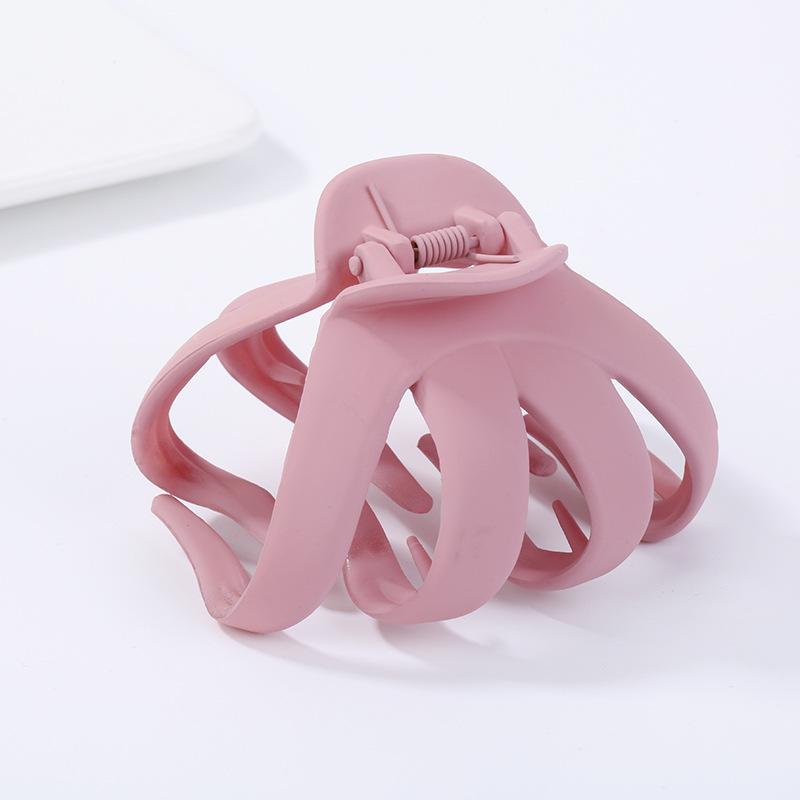 Pinzas para el pelo de pinza de cangrejo geométricas para mujeres y niñas Pinzas de cangrejo para el pelo de metal Forma de Luna Pinza para el pelo Pinza de pelo Color sólido Accesorios para el pelo de tamaño grande