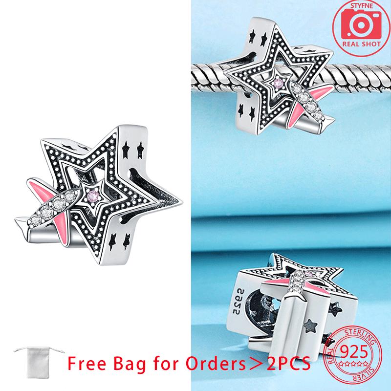 Original Copper Charms Earth Plane Ticket Suitcase Camera Beads Pendant Fit Bracelet Diy Fine Women Jewelry Gift