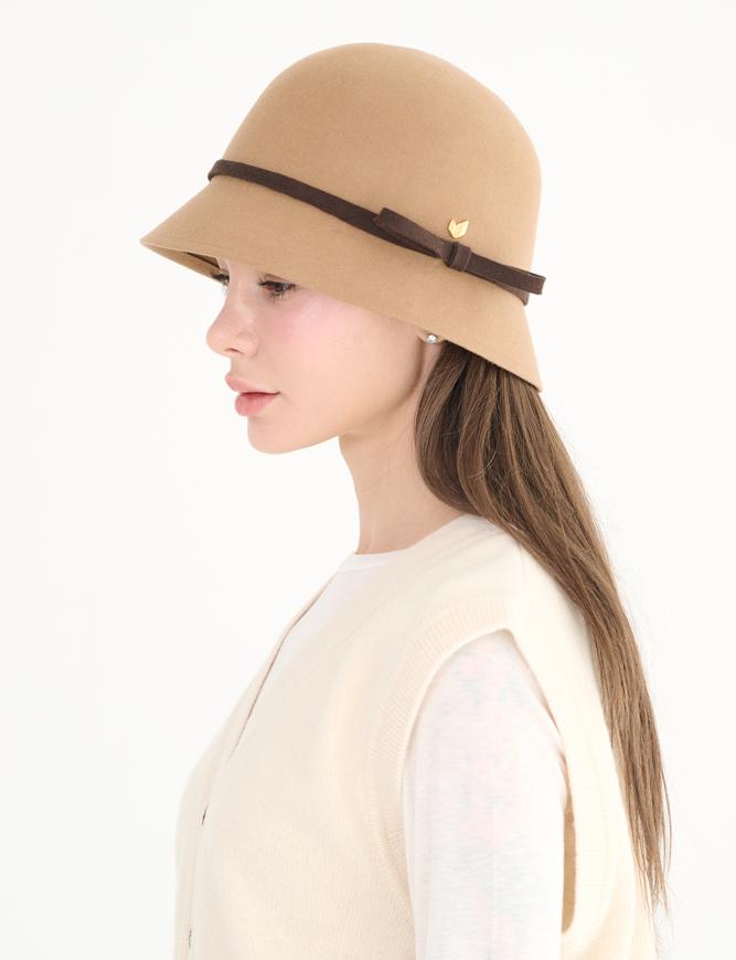 Koipeu Modern Classic Wool Ribbon Cloche Cf073Ht024