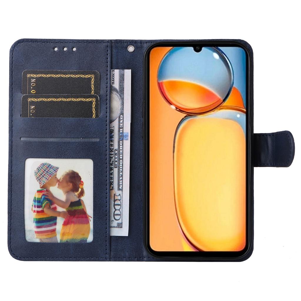 For Xiaomi Redmi 13C 4G/5G/13R 5G/Poco M6 5G/Poco C65 4G Case Shockproof PU Leather Phone Cover Calf Texture Phone Shell