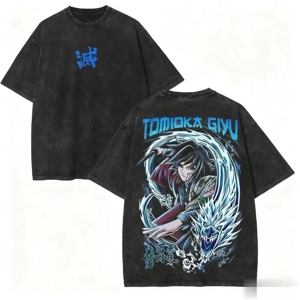 

New Demon Slayer Giyuu Anime Manga TShirt Shirt Unterhemd Undershirt Baumwolle Summer Mens and Womens Tshirt Top M