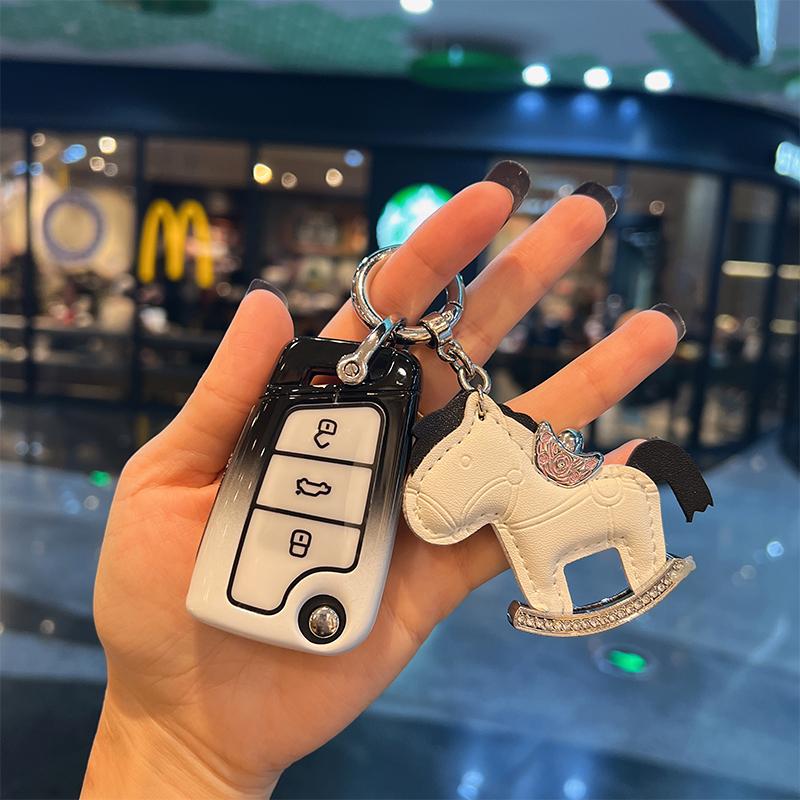 For VOLKSWAGEN VW Car Key Case Cover Shell For VW Volkswagen Golf 7 MK7 Tiguan MK2 For Seat Ateca Leon FR Ibiza For Skoda Octavi