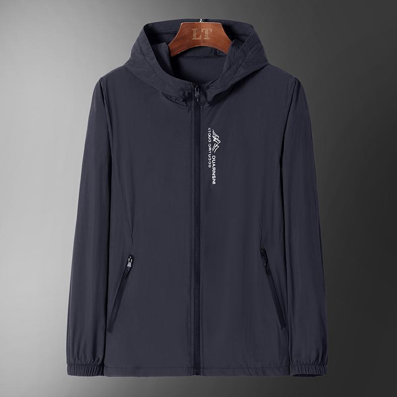 Herren Outdoorjacke, Lässige Atmungsaktive Jacke, Schnelltrocknende Arbeitsjacke, Camisole Sportjacke Sonnenschutzkleidung