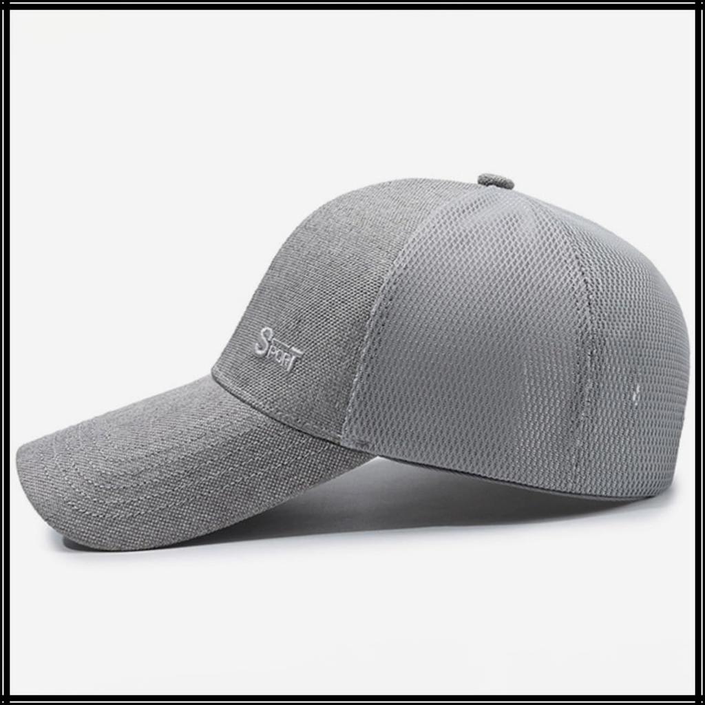 Sun UV CZA485 [White Fang] Hut, Kappe, Mesh, Hut, Schutz, Outdoor, Sommer, Sport, Stilvoll, Herren, (Hellgrau)