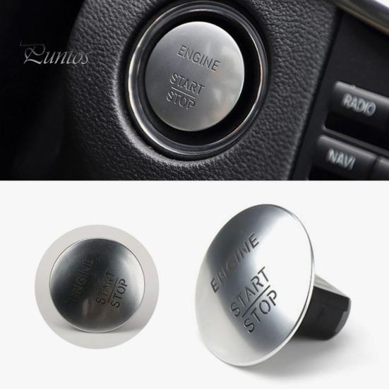for Mercedes Benz Start Switch Button Engine Stop Benz, Car Push Metal Panel Butto Starter Switch, Button, Replacement Accessory