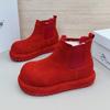 Botas de Neve Acolchoadas Quentes para o Frio, Sola Grossa Confortável e Leve para Mulheres, Antiderrapantes Resistentes ao Desgaste, Botas de Algodão para Desportos ao Ar Livre