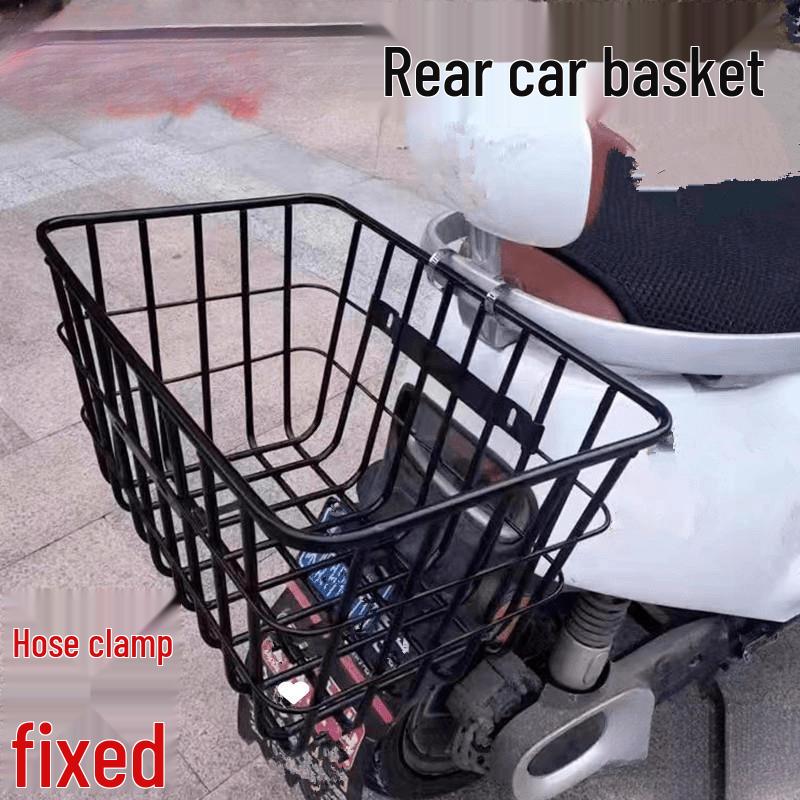 Cesta de Bicicleta Impermeável Montada na Traseira para Patinetes e Bicicletas Elétricas