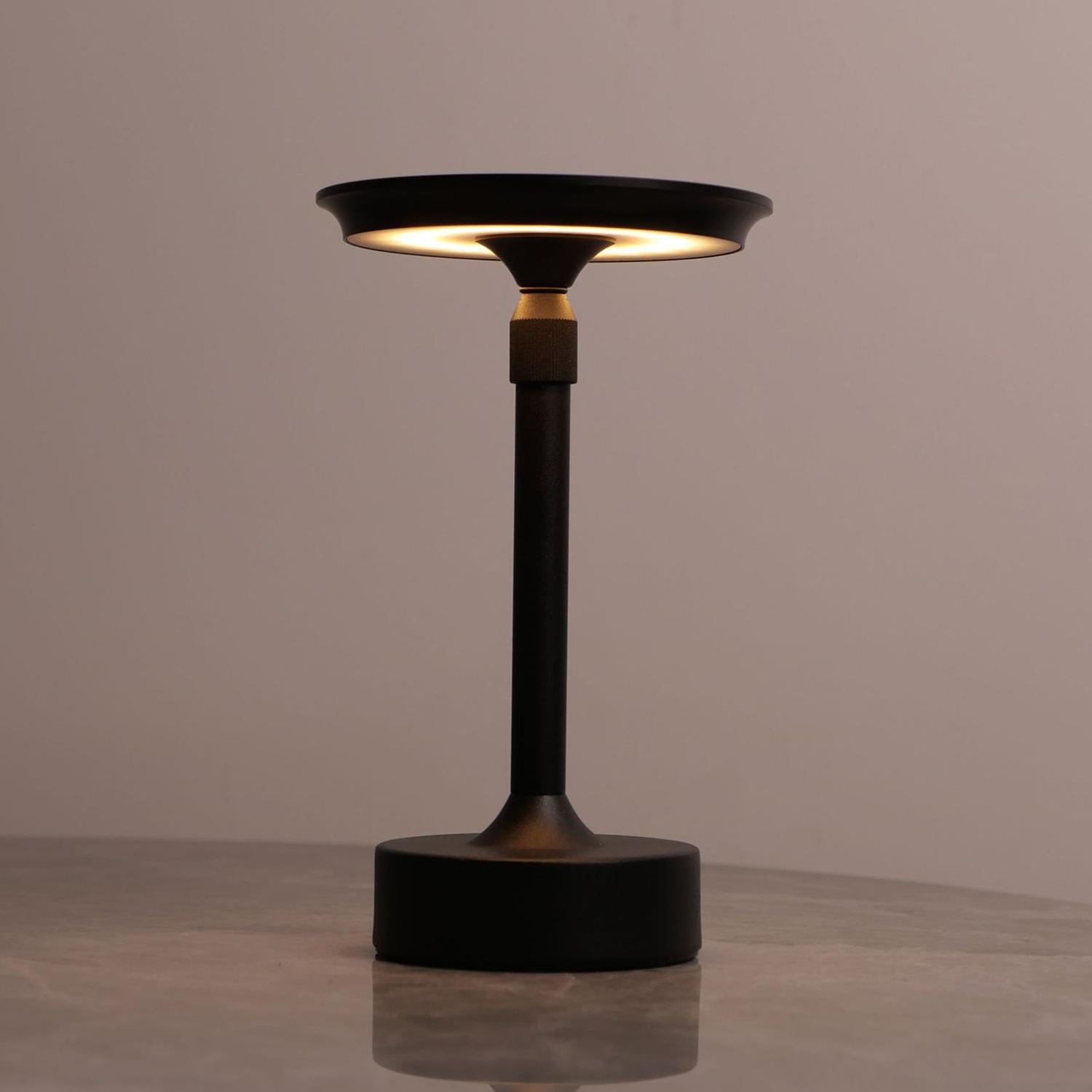 

Розкладна настільна лампа у формі літери I, акумуляторна, нічник, сенсорне керування Black