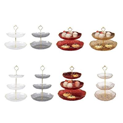 Elegantes Kuchen- und Snack-Organisations-Display-Regal Mehrschichtige Servierplatte Geeignet für Partys und Hochzeiten Präsentieren