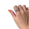Fashionable Ribbon Bows Rings Women Temperament Butterfly-Knot Rings Female Cubic Adjustable Open Rings Embellishment